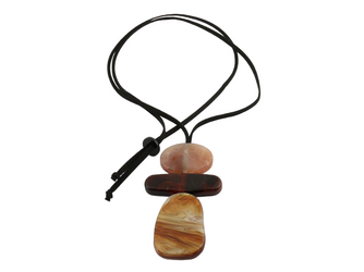 Collier Bohème Marron