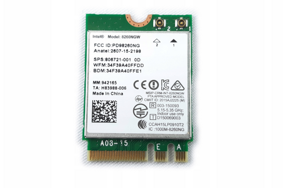 Плата бездротової локальної мережі Intel WiFi 806721-001 8260NGW HP M.2