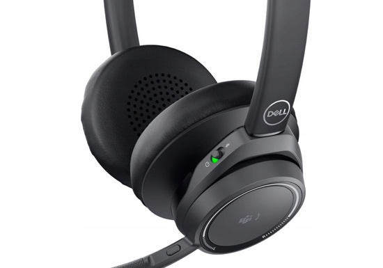 Nuove cuffie Dell Premier Wireless ANC con microfono WL7022 nere