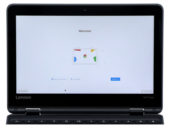 Chromebook táctil Lenovo N23 Yoga 2 en 1 Negro MediaTek MT8173 4GB 32GB Flash 1366x768 Clase A- Chrome OS