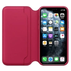 Originale Caso Apple Nuovo iPhone 11 Pro Folio in pelle Raspberry