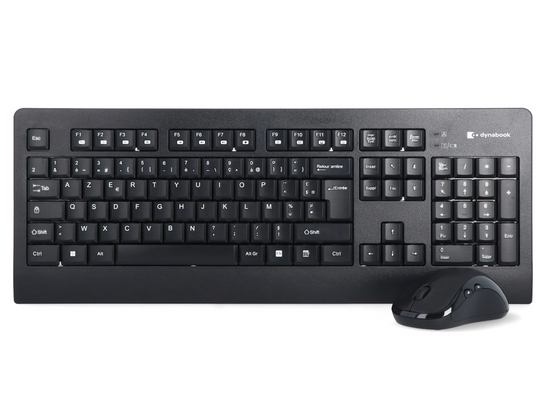 Nuevo Conjunto Inalámbrico Dynabook Essential CK308M - FR PS0156EA1EFR Teclado + Ratón + Pegatinas