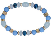 Blue Charms Bracelet