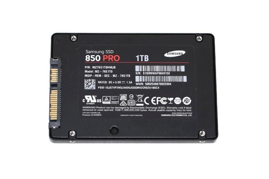 Disque Samsung 850 PRO 1 To SSD SATA 2,5'' 550/520 Mo/s MZ-7KE1T0