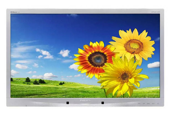 Monitor Philips 241P4Q 24" LED 1920x1080 MVA DisplayPort DVI Bez stojanu Třída A- po prodeji