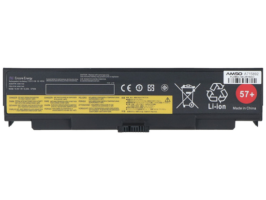 Nová baterie Encore Energy pro Lenovo ThinkPad L440 L540 T440p T540p W540 57Wh 10.8V 5200mAh 45N1158 