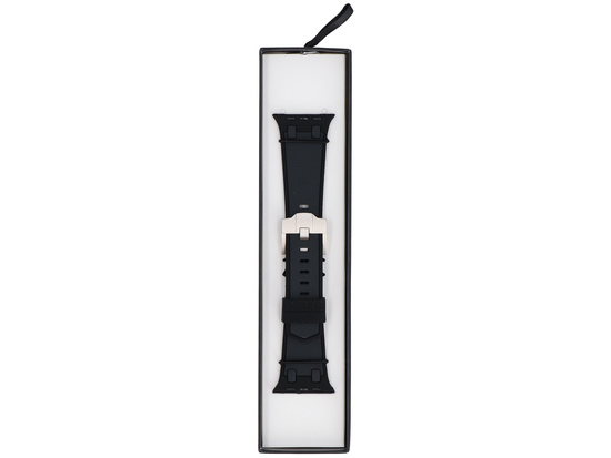 Nouvelle sangle pour smartwatch GlacierX Silicone FiberTouch Noir pour Apple Watch 42/44/45/49mm Noir