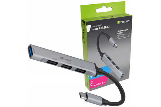 Nouveau HUB USB Tracer 4x USB-A 2.0 (TRAPOD46999)