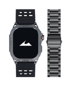 Новий смарт-годинник GlacierX Lhotse Black + Сталева браслет GX-LC63 BS