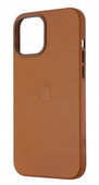 Originale Caso Apple Nuova pelle iPhone 12 Pro Max Saddle Brown