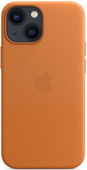 New Original Leather Case Apple iPhone 13 Mini Golden Brown