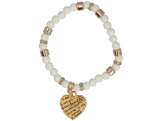 White Charms Bracelet