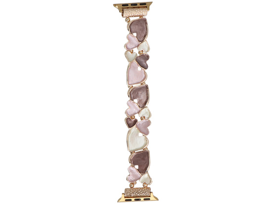 Nový náramek k chytrým hodinkám GlacierX Gleam Tender Stretch Bracelet Rose Coffee pro Apple Watch 38/40/41mm Růžovo-Kávový