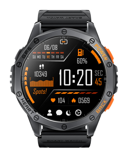 Nový smartwatch GlacierX Deca Black GX-DC67