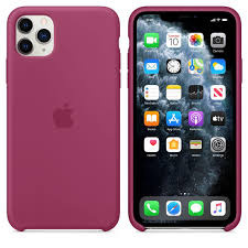 Originální Pouzdro Silikon Apple iPhone 11 Pro Max Granátové jablko