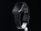 Nouvelle montre connectée GlacierX Trail Black + Bracelet pour montre connectée GlacierX Grip Strap Nylon Black 22mm