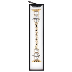 Нова браслет для смарт-годинника GlacierX Zirconia Chain Bracelet Gold для Apple Watch 38/40/41mm колір Золотий