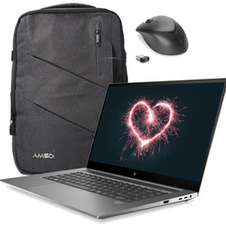 HP ZBook Studio G7 i7-10850H 32GB 1TB SSD 1920x1080 Nvidia Quadro T1000 Class A- Windows 11 Professional + Tung Backpack + Logitech Mouse