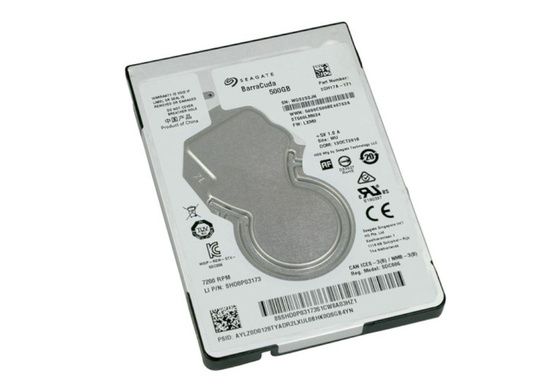 Nuovo disco rigido Unità disco BarraCuda di Seagate da 500 GB da 2,5'' SATA 7200 giri/min