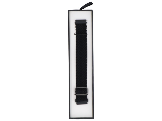 Neues Armband für die Smartwatch GlacierX Slide Strap Nylon Schwarz 22mm schwarz