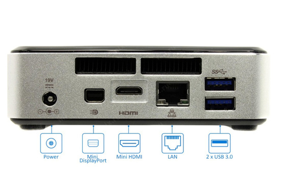 Micro PC Intel NUC i3-4010U 2x1,7GHz 8GB RAM D34010WYK