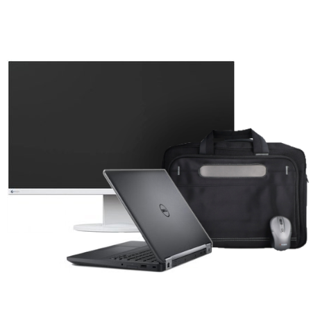 Dell Latitude E7470 i5-6300U 8GB 240GB SSD 1366x768 QWERTY Klasa A Windows 10 Home Taška + Myš Tenkorámový Monitor EIZO FlexScan EV2450 24" IPS 1920x1080