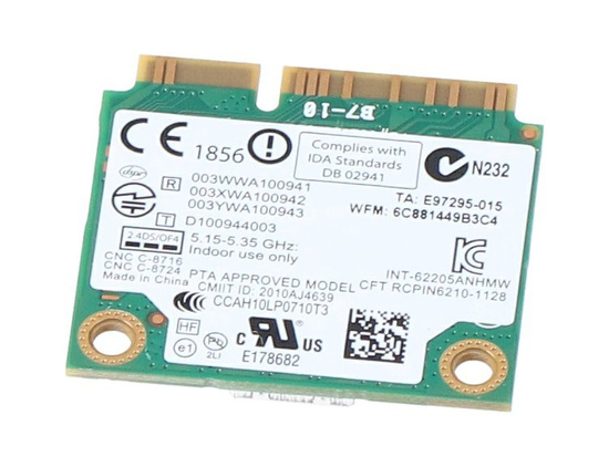 Карта WiFi модуля 62205ANHMW 60Y3253 Lenovo T430s X230 X120E T530