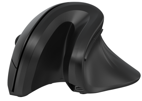 Neue kabellose vertikale Maus Triadyn TITAN 3200DPI Akku Schwarz