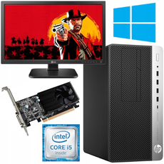 Kit Gaming | HP ProDesk 600 G3 MT | i5-6500 | 16GB | 480GB SSD | RX 550 4GB | Windows 10 Home | Clavier | Souris | Moniteur