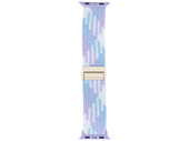 Nouvelle sangle GlacierX Boucle Magnétique Tressée Violet Bonbon pour Apple Watch 38/40/41mm blanc-violet-bleu.