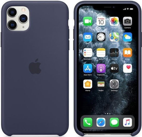 Оригінальний силіконовий чохол Apple iPhone 11 Pro Max Midnight Blue