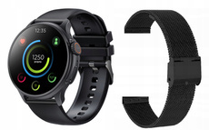 Nouvelle smartwatch GlacierX Aura Black + bracelet milanais