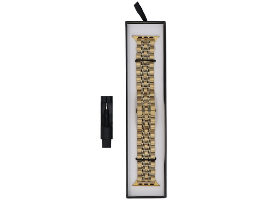 Nouvelle bracelet pour smartwatch GlacierX Multi-Link Bracelet Gold pour Apple Watch 42/44/45/49mm Doré