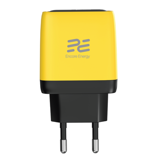 Нова мережна зарядка Encore Energy GaN QC PD USB-A 18W USB-C 45W MD-4583RD + кабель USB-C 2м