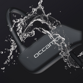 Nouveaux écouteurs Bluetooth étanches avec conduction osseuse Occamo SwimBeat pour la piscine IP68 noirs