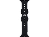 Correa para smartwatch GlacierX Silicone Ribbed Black para Apple Watch 42/44/45/49mm Negra