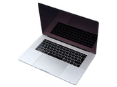 Apple MacBook Pro 15" A1990 2018r Plateado i7-8750H 16GB 256GB SSD 2880x1800 AMD Radeon Pro 555X Clase A- MacOS Big Sur