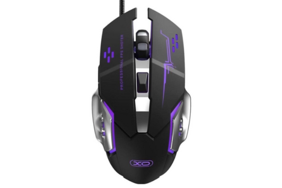 Gaming-Maus XO-M10 RGB Kabel Schwarz