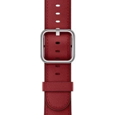 Original Apple Watch Classic Buckle Ruby Leather 38mm Strap dans un emballage scellé