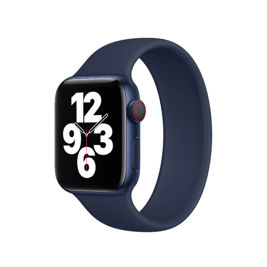 Original Apple Watch Solo Loop Strap 40mm Deep Navy Taille 4