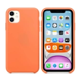 Originální silikonové pouzdro Apple iPhone 11 Vitamín C Oranžová