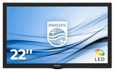 Philips 223V5 22" LED 1920x1080 TN 5ms D-SUB Black Class A monitor No rack