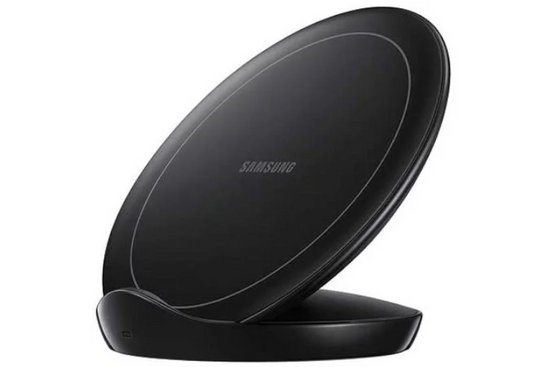Caricabatterie wireless Samsung stand 9W nero con ventilatore