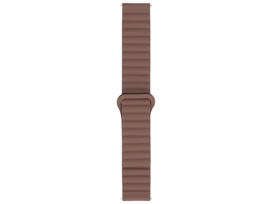 Nuovo cinturino per smartwatch GlacierX Silicone Magnetic Wave Hot Chocolate Marrone-nero 22mm
