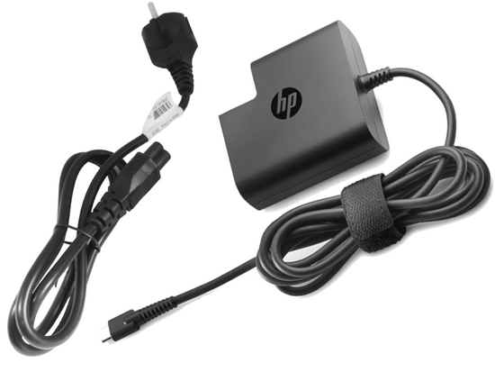Original HP 65W Power Supply 20-5V 3-5A USB-C TPN-CA06 TPN-AA03 + power cable