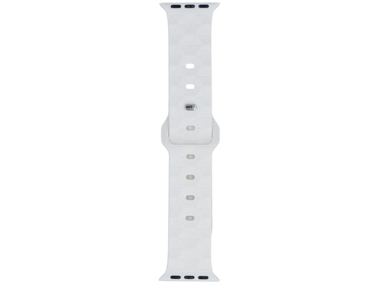 GlacierX Silicone Rhombille White strap for Apple Watch 38/40/41mm White