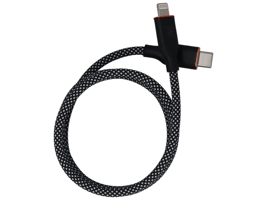 New magnetic Encore Energy USB-C Lightning cable QC PD 3A 27W for charging and data transfer 100 cm braided black and white EE126-CL