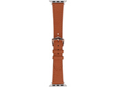 Nueva correa para smartwatch GlacierX Textured Leather Brown para Apple Watch 38/40/41mm Marrón