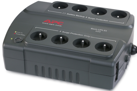 Fuente de alimentación ininterrumpida APC Back-UPS ES 550 BE550-GR