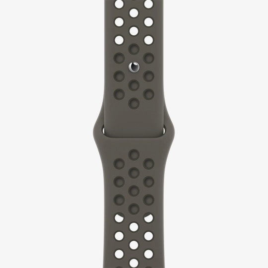 Originale Apple Cinturino Orologio Sport Band Nike 45 mm Grigio oliva/Cargo Khaki